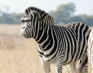 Sticker monos fusionados con otros animales - 1