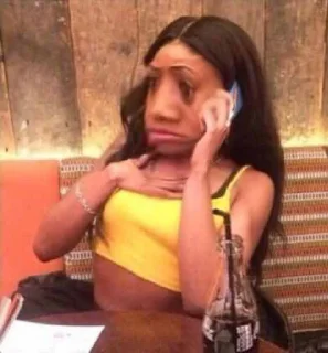 moody reaction ? - person