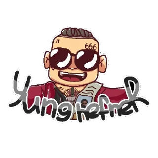 Sticker Yung HefneR - 0