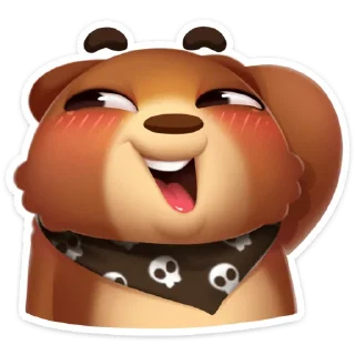 Стикер Мишка Мотя :: @stickroom - 5