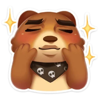 Стикер Мишка Мотя :: @stickroom - 8