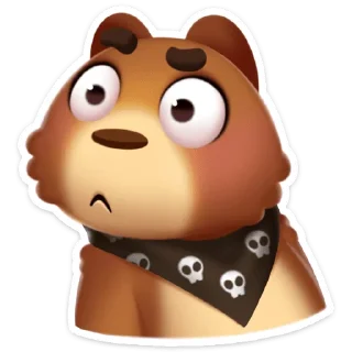 Стикер Мишка Мотя :: @stickroom - 11