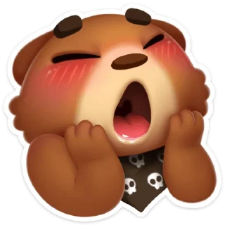 Стикер Мишка Мотя :: @stickroom - 0