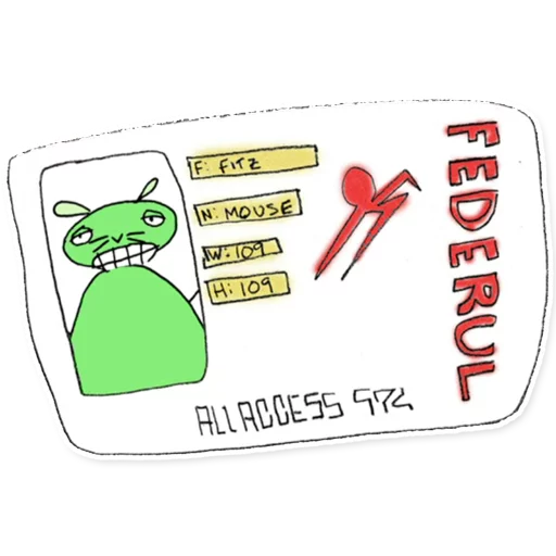 Sticker mousefitz - 1