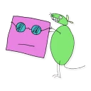 Sticker 12 oz. Mouse - 0