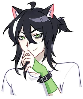 Стикер @stickers_vk Мауси и Рен на каникулах без надписей - 0