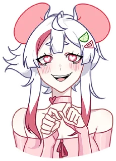 Стикер @stickers_vk Мауси и Рен на каникулах без надписей - 8