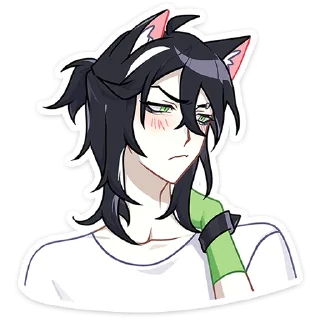 Стикер Мауси и Рен на каникулах @TgSticker - 11