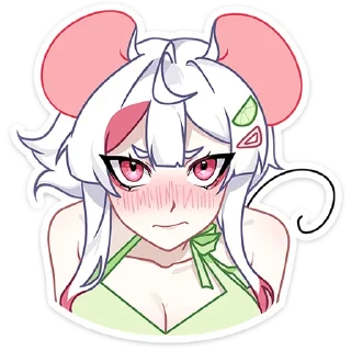 Стикер Мауси и Рен на каникулах @TgSticker - 8