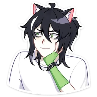 Стикер Мауси и Рен на каникулах @TgSticker - 3