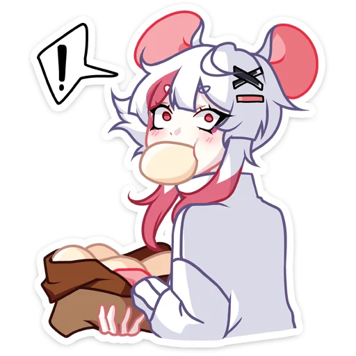 Стикер Мауси в кофте (@TgSticker) - 8