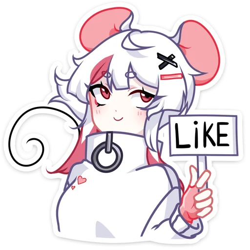 Стикер Мауси в кофте (@TgSticker) - 3