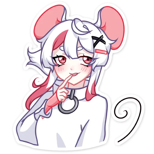 Мауси в кофте @stickers_vk без надписей - 