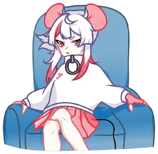 Sticker Мауси в кофте @stickers_vk без надписей - 9