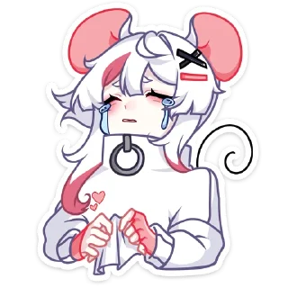 Sticker Мауси в кофте @stickers_vk без надписей - 8