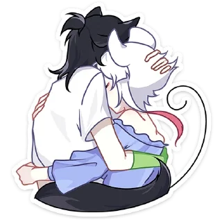 Стикер Мауси и Рен на каникулах :: @stickroom - 11