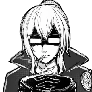 Стикер Мрачный Тейват @mrakteyvat by лимоня - 11