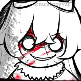 Стикер Мрачный Тейват @mrakteyvat by лимоня - 10