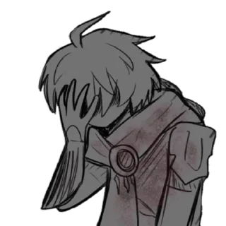 Стикер Мрачный Тейват @mrakteyvat by лимоня - 6