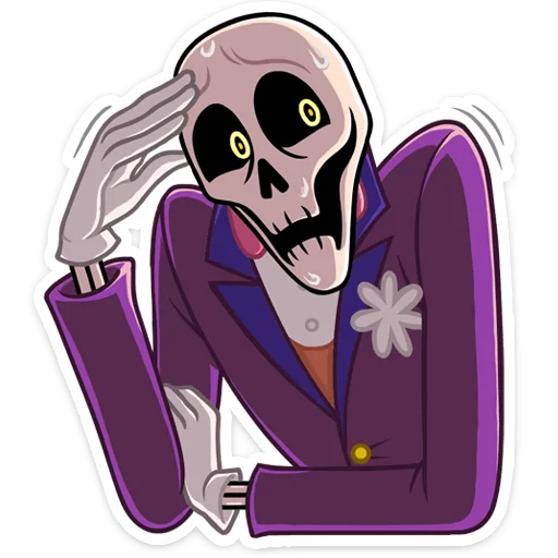 Стикер Господин Скелли :: @stickroom - 9