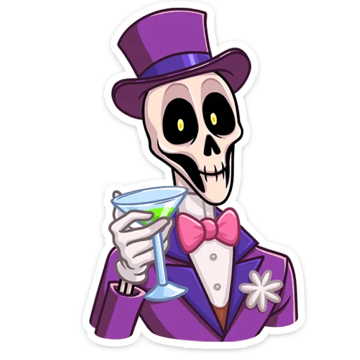 Стикер Господин Скелли :: @stickroom - 7