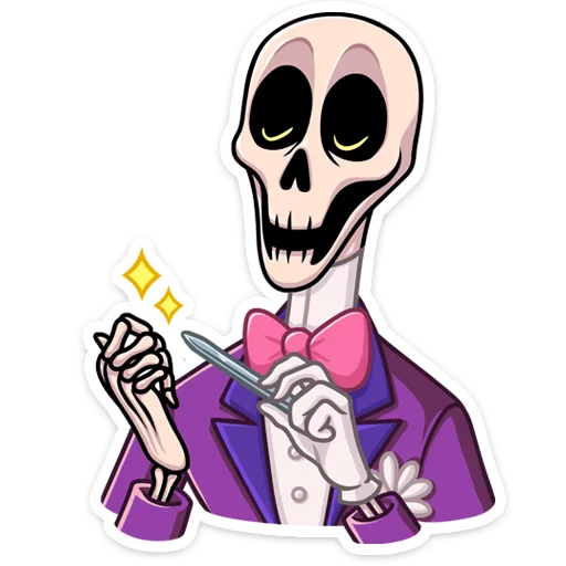 Стикер Господин Скелли :: @stickroom - 6