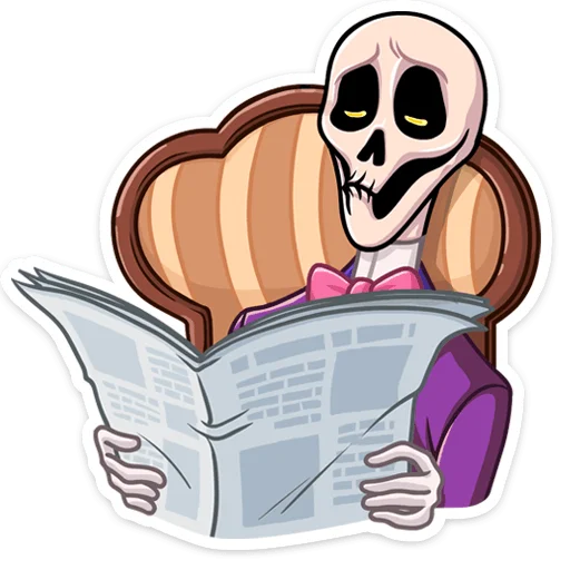 Стикер Господин Скелли :: @stickroom - 3