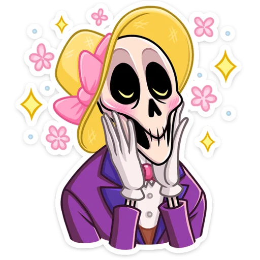 Стикер Господин Скелли :: @stickroom - 1