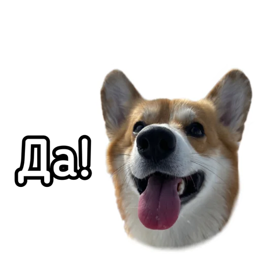 Стикер Маффин корги - 0