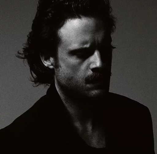 human face person black and white