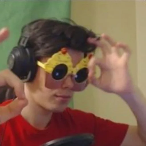 person goggles human face