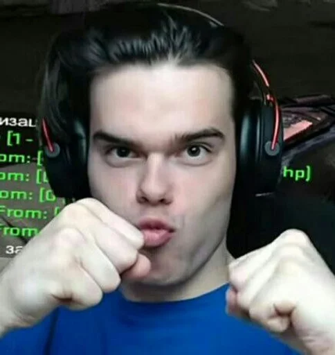 headphones person human face