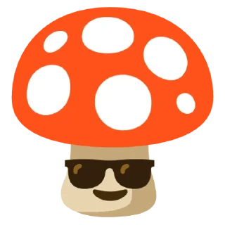 Sticker mushrooms @vallholl - 1