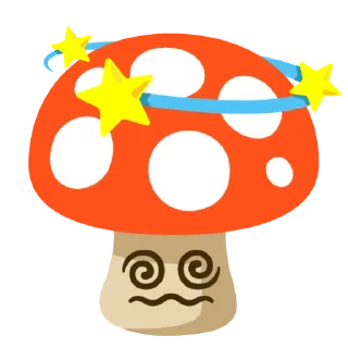 Sticker mushrooms @vallholl - 2