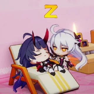 Sticker бессмысленный хонкай - 2