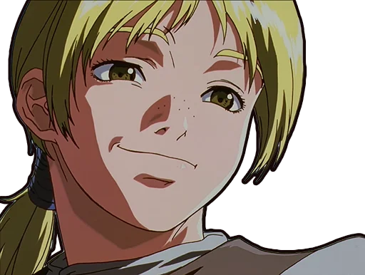 anime cartoon human face