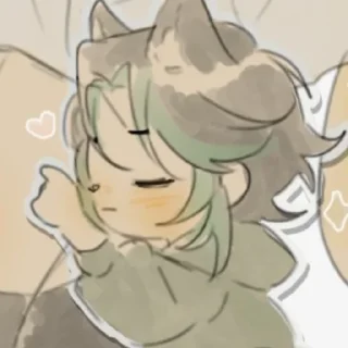 Стикер xiaoaether: <33 - 6