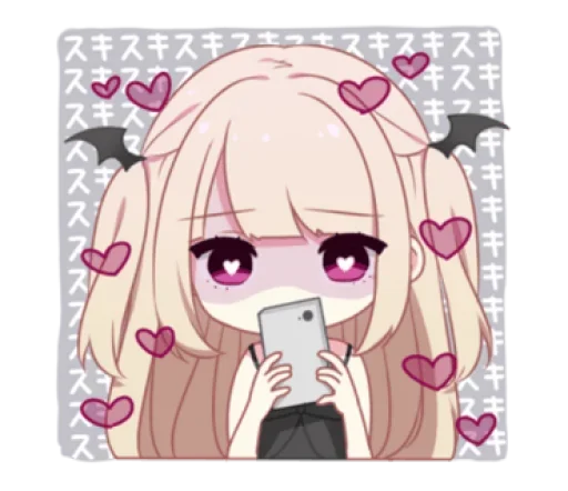 Sticker Дьяволица♡ @anime_sticks - 9