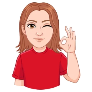 Стикер Мой vmoji но это Катя Кудыкина - 1