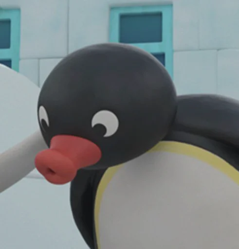 aquatic bird cartoon penguin