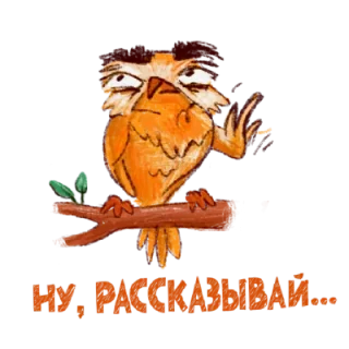 Sticker Надменная Сова - 8