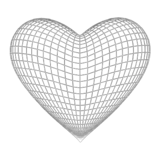 сердце черно-белый