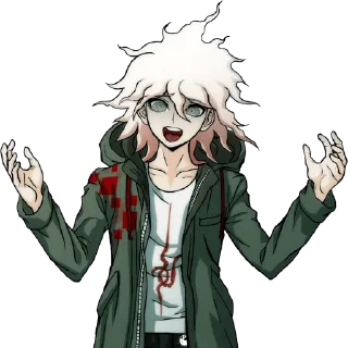 Sticker 🍀 / RE: Nagito Komaeda by @wanna_s_l_e_e_p / 🤍 - 1