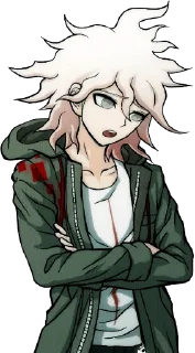 Sticker 🍀 / RE: Nagito Komaeda by @wanna_s_l_e_e_p / 🤍 - 8