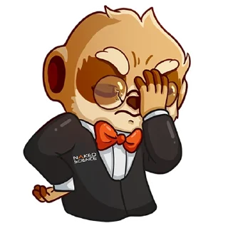 Стикер Naked Science - 2