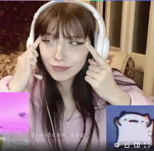 human face person headphones