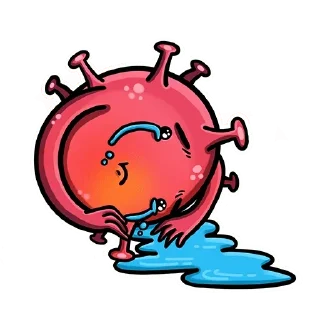 Стикер @ray_b Коронавирус Няшка - 0