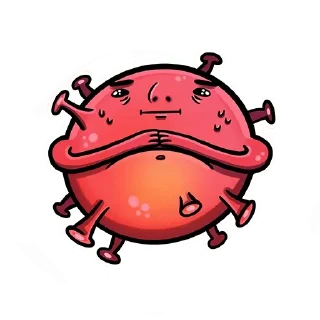 Стикер @ray_b Коронавирус Няшка - 8