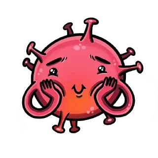 Стикер @ray_b Коронавирус Няшка - 9