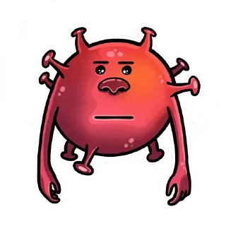 Стикер @ray_b Коронавирус Няшка - 11